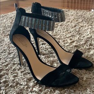 Aldo rhinestone ankle strap stilettos 🖤
